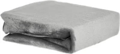 Produktbild von Plüsch Spannbettlaken 180-200 x 200 cm + 30 cm mit Rundumgummizug - Cashmere Touch 180 gsm Grau