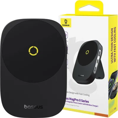 Image de Support avec chargeur et refroidissement Baseus Magpro Ii Ultra-Thin (Noir)