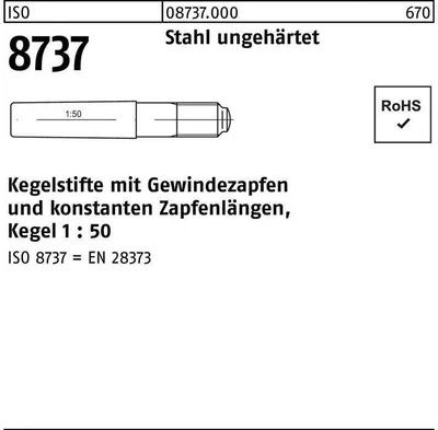 Produktbild von Reyher  Kegelstifte ISO 8737 9S20K 20 x 140 087370000200140 (5 Stück)