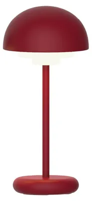 Image de Luxus Europe - Lampe de table Rhodos Bordeaux - Lampe de table d'extérieur sans fil – Rechargeable