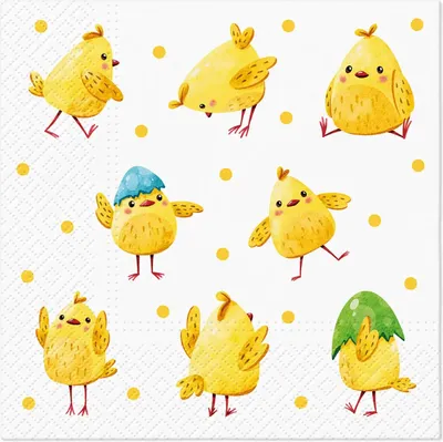 Immagine prodotto di Tovaglioli 33x33 cm - Crazy Chickens