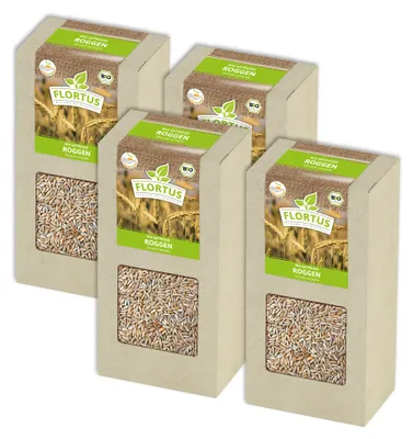 Produktbild von Roggen | Getreidesamen von FLORTUS, Menge:800 g