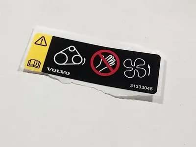Produktbild von VOLVO S60 V60 S90 V90 XC40 XC90 OE Informationsaufkleber 31333045
