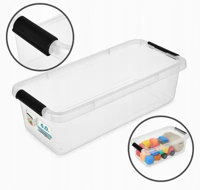 Produktbild von MOXOM Kunststoffbox Organizer mit Deckel 6L Praktisch