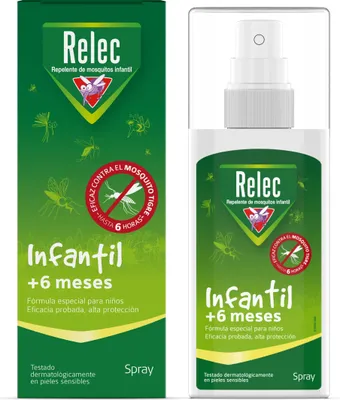 Zdjęcie produktu dla Relec Spray Antimosquitos Infantil 12meses 100ml