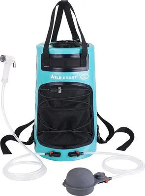 Produktbild von Famanu Campingdusche 22 Liter - mit Fußpumpe und Spraydüse