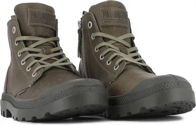 Immagine prodotto di PALLADIUM Unisex Pampa Zip Pelle ESS Stivali Stivaletto 76888-308 Verde, Misura della scarpa:43 EU