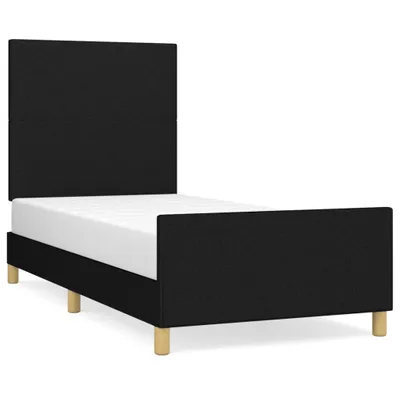 Immagine prodotto di vidaXL Struttura letto senza materasso nero 90x200 cm in tessuto