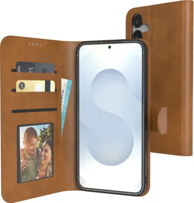 Produktbild von EAZY CASE Business Hülle für Samsung Galaxy S25 Plus klappbar, Premium Kunstleder Handyhülle mit Kartenfach