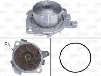 Produktbild von VALEO Kühlmittelpumpe Wasserpumpe für FIAT STILO (192) 506516