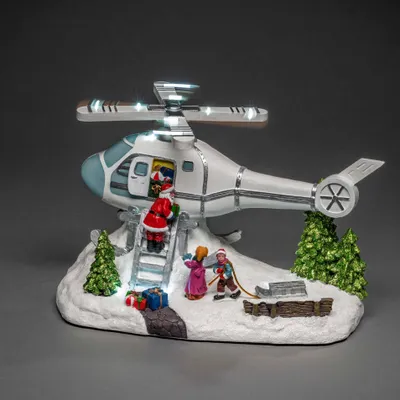 Immagine prodotto di Elicottero LED decorativo Konstsmide con Babbo Natale