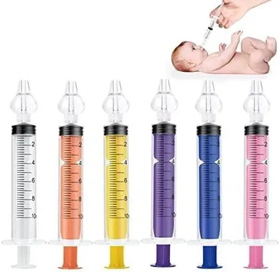 Obrázok produktu pre Sada neaspirátorov, 6 kusov, silikónová, pre bábätká a malé deti, na čistenie nosa