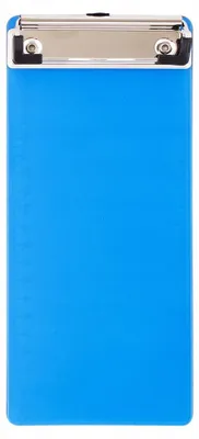 Produktbild von D.rect Clipboard Schreibplatte mit Klipp 228 x 100 mm blau