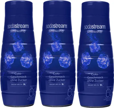 Produktbild von Sirup für SodaStream Cola ohne Zucker 440ml, 3 Stück