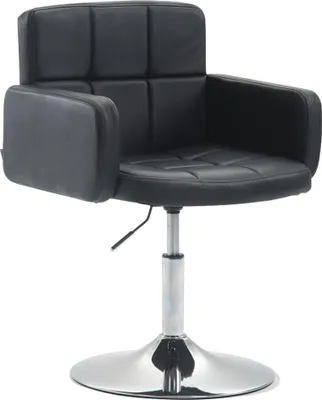 Immagine prodotto di Poltrona, poltroncina - Pelle finta - girevole a 360° | colore: nero