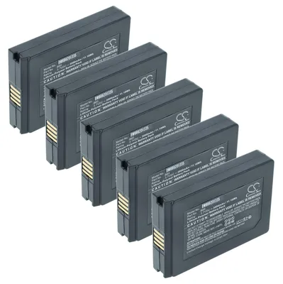 Produktbild von vhbw 5x Akku kompatibel mit Vectron Mobilepro 3 Barcodescanner POS (3000 mAh, 3,7 V, Li-Polymer)