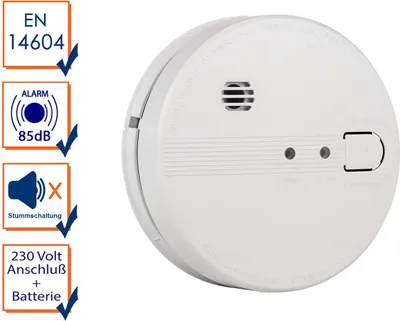 Produktbild von Smartwares Rauch-, Wasser-, Hitzem-, Kohlenmonoxid, Gas inkl. Magnethalterung Smartwares FSM-17400 Rauchmelder FSM-174