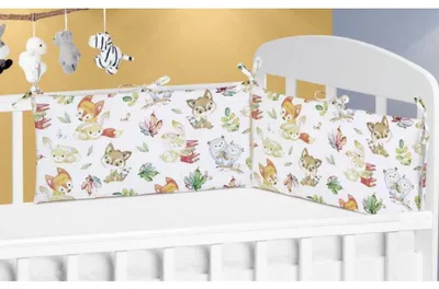 Obrázek produktu pro Mantinel do dětské postýlky - 70x28 cm - Hnědá