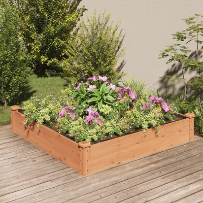 Obrázok produktu pre vidaXL Zvýšená posteľ s vložkou hnedá 120x120x25 cm masívne jedľové drevo