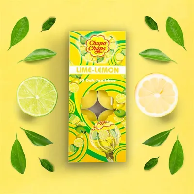 Produktbild von Chupa Chups Teelichter Lime-Lemon Duftkerzen Tischdekoration
