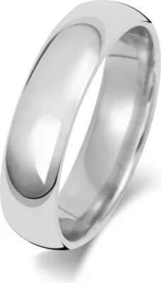 Produktbild von 18 Karat (750) Weißgold 5mm Court Form Herren/Damen - Trauring/Ehering/Hochzeitsring, 55 (17.5); TRS1888018KWRSO