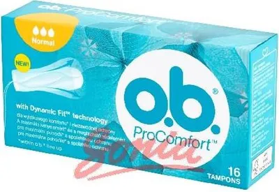 Produktbild von JOHNSON OB ProComfort Tampons NORMAL 16 Stück
