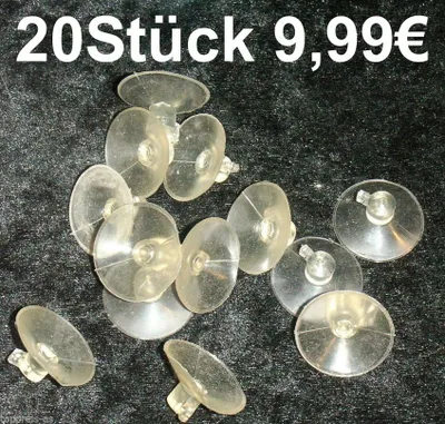Produktbild von 20X Saugnapf Gummisauger Sauger 32Mm Sauggummi Sonderposten