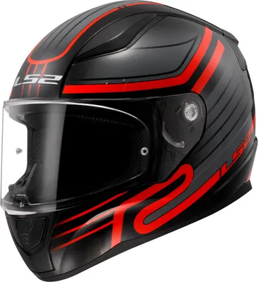 Produktbild von LS2 FF353 Rapid II Circuit Helm, schwarz/rot, L (59/60)