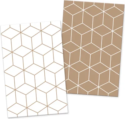 Produktbild von itenga 24x Geschenkkarten Muster Geometrie (Visitenkartengröße)