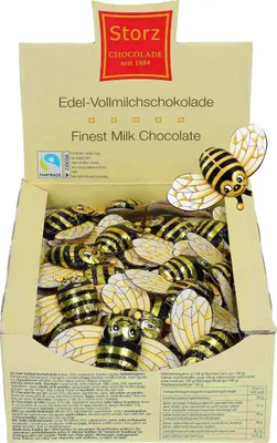 Produktbild von 100er SET Choco - Biene, lose 6,25 g / Schokolade / Schoko Bienen