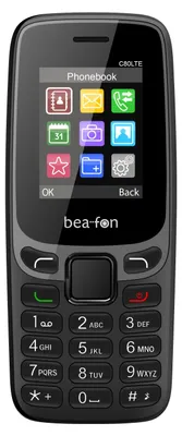 Produktbild von Beafon C80 LTE, Balken, Dual-SIM, 4,5 cm (1.77"), Bluetooth, 800 mAh, Schwarz, Grau