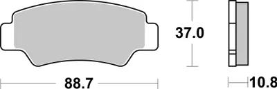 Produktbild von Bremsbelag SBS 987SI (Satz pro Scheibe) Offroad Sinter