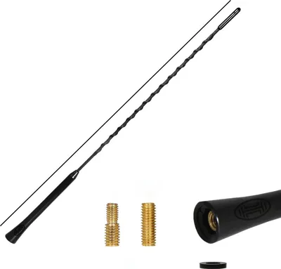 Produktbild von HEYNER® Antenne Ersatzstab 40 cm M5 & M6 Universal KFZ Radio-Spiral Antenne AM FM DAB+ Fiberglas kurz Dachantenne Antennenersatzstab Kurzstabantenne