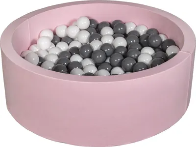 Produktbild von Bällebad Spielplatz + 200 Bälle rosa weiß, grau