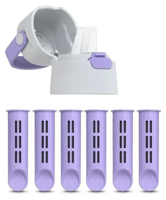 Zdjęcie produktu dla Dafi Zakrętka i 6 wkładów do butelki filtrującej SOLID lavender