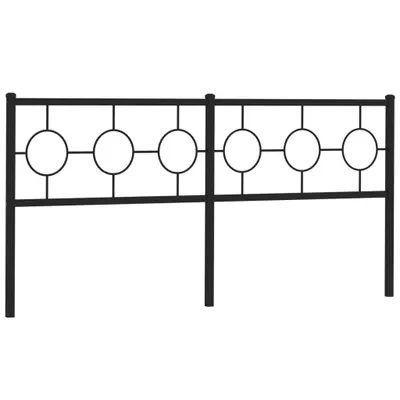 Produktbild von vidaXL Ersatz-Kopfteil Metall Schwarz 180 cm
