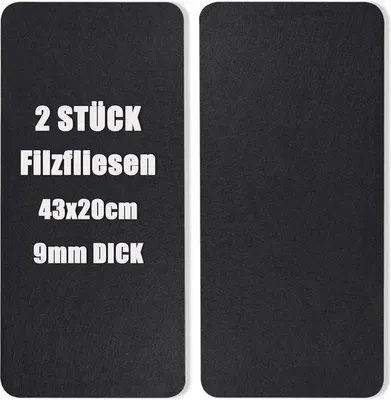 Obrázok produktu pre Čierna nástenka 43 x 20 cm, sada 2 ks