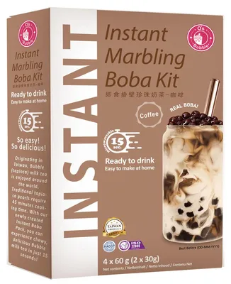 Zdjęcie produktu dla Os Bubble Instant Bubble Tea napój mleczny ze słodką kawą 240g