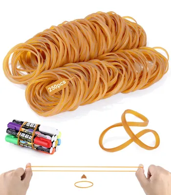 250 Gummiringe, 60 x 3 mm, elastische Bänder für Büro