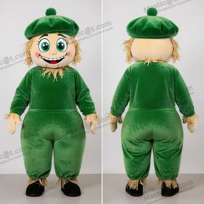 Produktbild von Fröhliche MASTICOT grüne Vogelscheuchen-Maskottchen