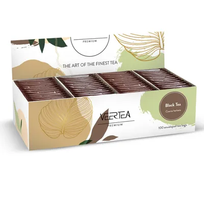 Immagine prodotto di Veertea, set da tè, tè nero, 100 bustine
