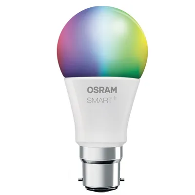 Productafbeelding van Osram Smart + Classic A 60 RGBW, 10 W, 60 W equivalent, B22d fitting, 800 lumen, 20.000 uur, Meer informatie