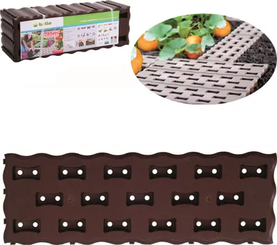 Produktbild von Gartenweg Gitterrostplatte Rasengitter, großer Abdeckungsbereich 0.95m2 Kunststoff Braun, 8 Stück Künstlicher Weg, Rasenwabe Rasenplatten Pflasterplatte