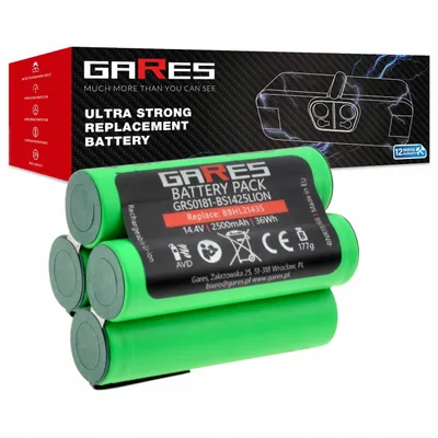 Zdjęcie produktu dla GARES Akumulator do odkurzacza Bosch BBHL21435 908BPV144 BBHF214 BBH2P14 | 14.4 V 2.5Ah | Wysoka wydajność | Realna Pojemność