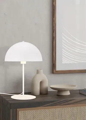 Produktbild von Trio Nola Tischleuchte E27  ⌀30cm Weiß Matt