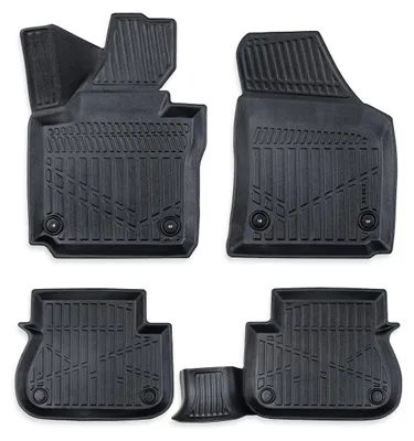 Immagine prodotto di Set da 4 tappetini in gomma 3D per l'abitacolo Erpassan – VW CADDY IV 2015–2020