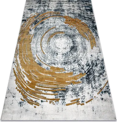 Produktbild von Exklusiv EMERALD Teppich 1024 glamour, stilvoll abstraktion blau / gold Blau 140x190 cm