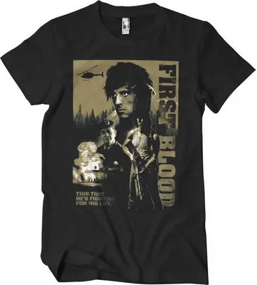 Produktbild von First Blood T-Shirt - Medium  - Black