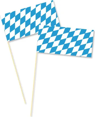 Produktbild von Bayernfahne am Holzstab 40cm