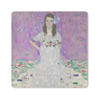 Produktbild von MuchoWow® Mauspad Mousepad Porträt von Mada Primavesi - Gemälde von Gustav Klimt 30x30 cm - Mousepads - Maus Mat - Pad - Mausunterlage - Gaming
